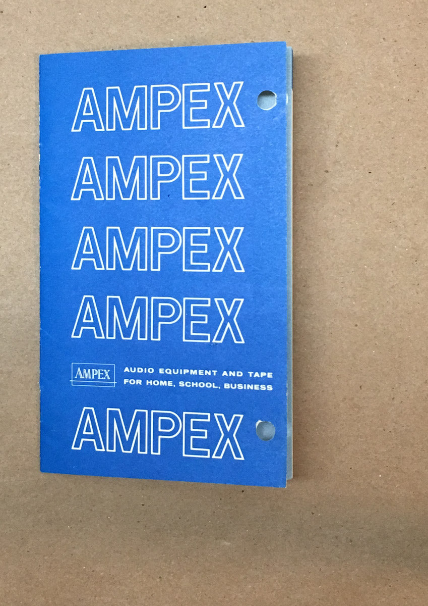 Ampex Fine Line 1200 Model 2012 936 Reel to Reel 14 pg Dealer Brochure *Orig*