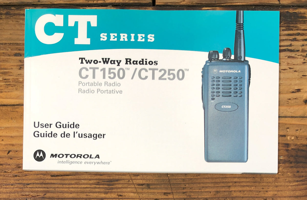Motorola CT150 CT250 Radio Owners / User Manual *Original*