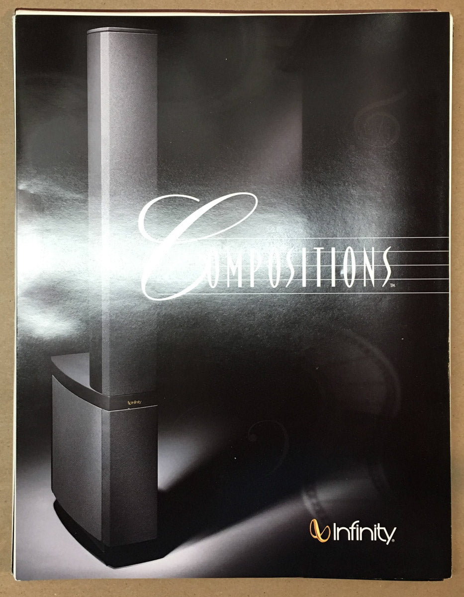 Infinity Compositions Quadrapole Speaker 4 pg Foldout Dealer Brochure *Orig*