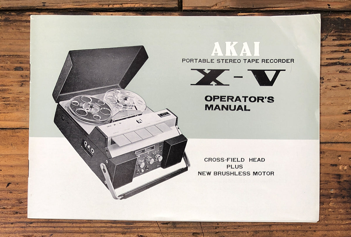 Akai X-V X-5 Owners / User Manual *Original*