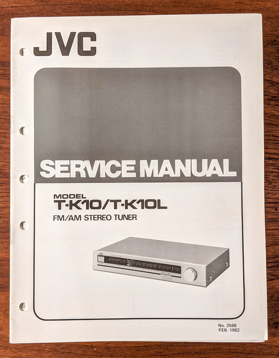 JVC T-K10 T-K10L Tuner Service Manual *Original*