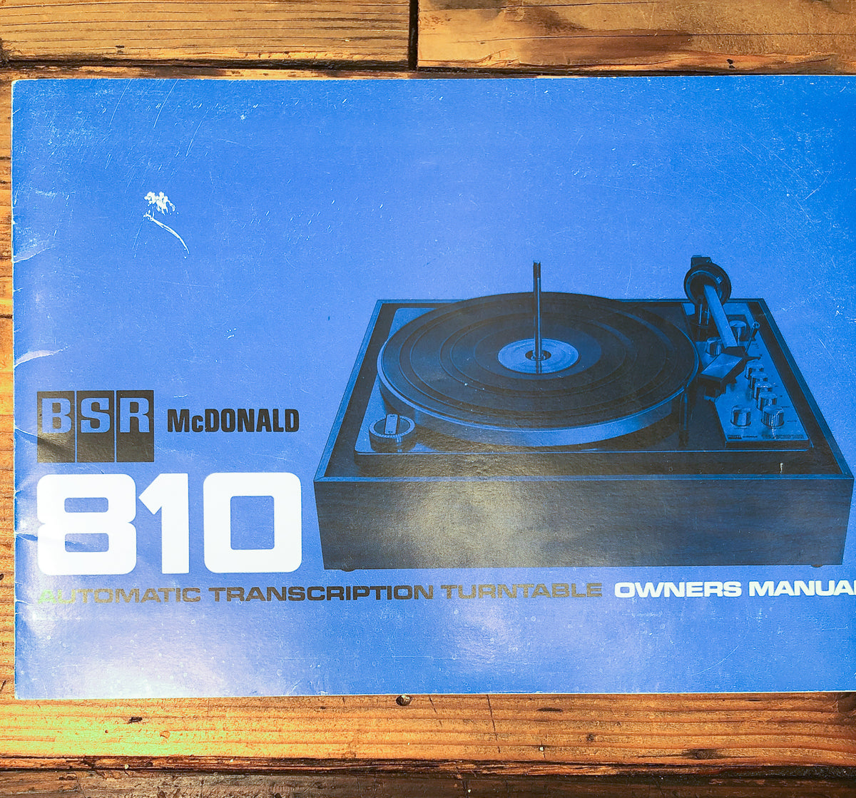 BSR McDonald 810 Turntable Owners / User Manual *Original*