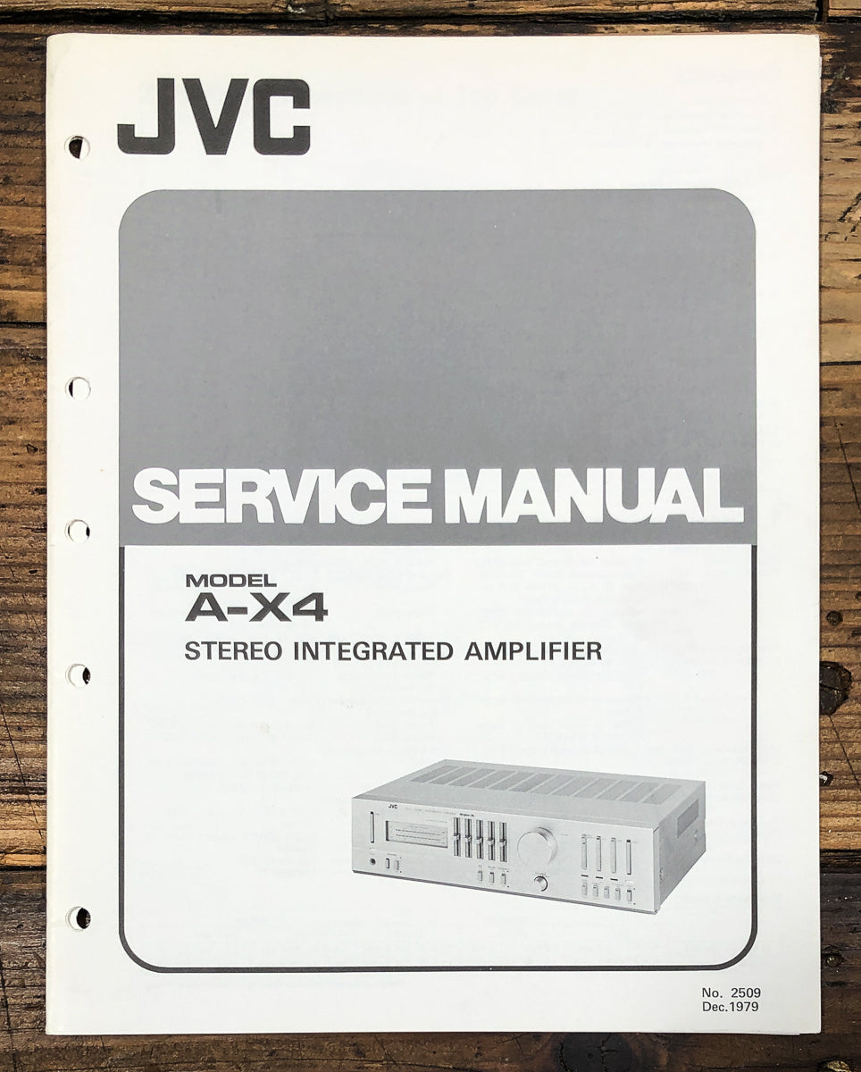 JVC A-X4 Amplifier Service Manual *Original*
