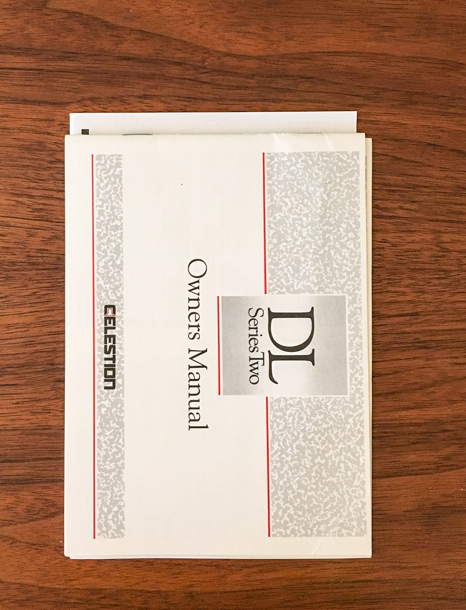 Celestion DL Series Two 2 Speaker Owners Manual *Original*