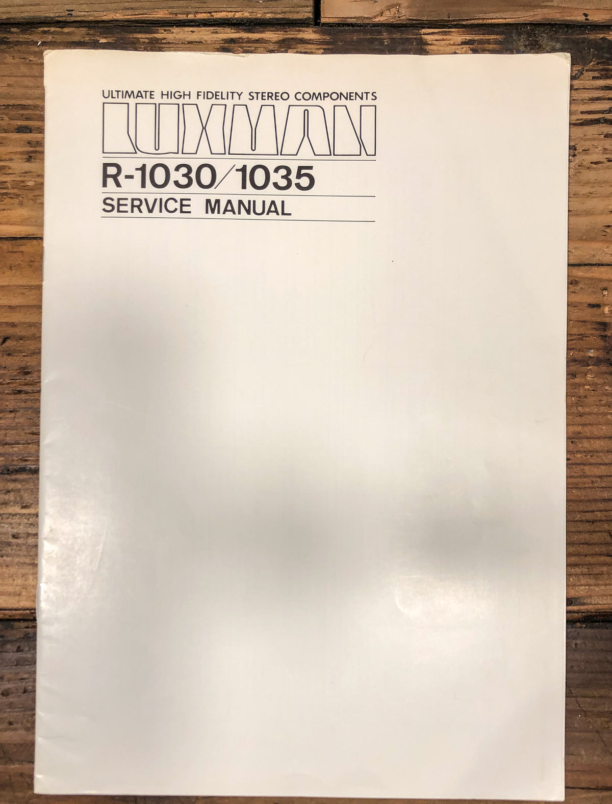Luxman R-1030 R-1035 Receiver Service Manual *Original*