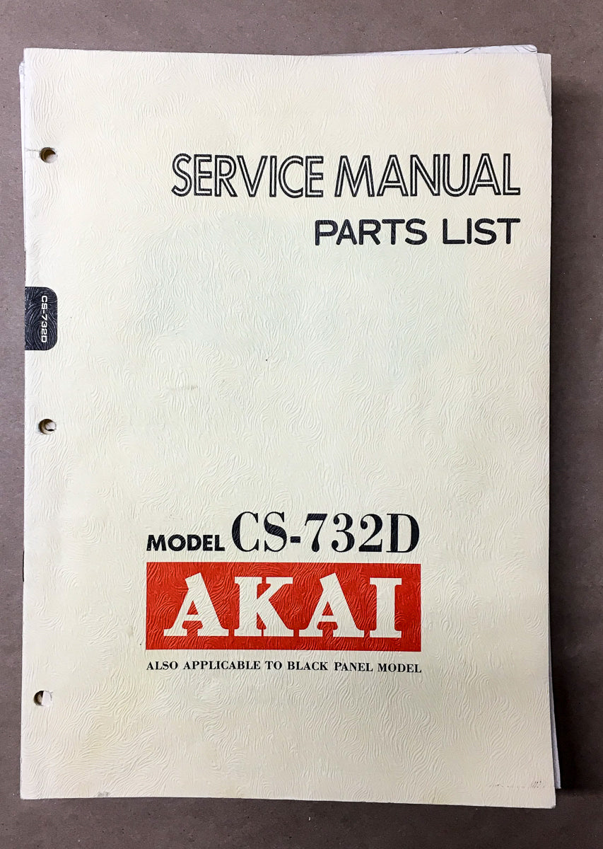 Akai CS-732D Cassette Service Manual *Original*