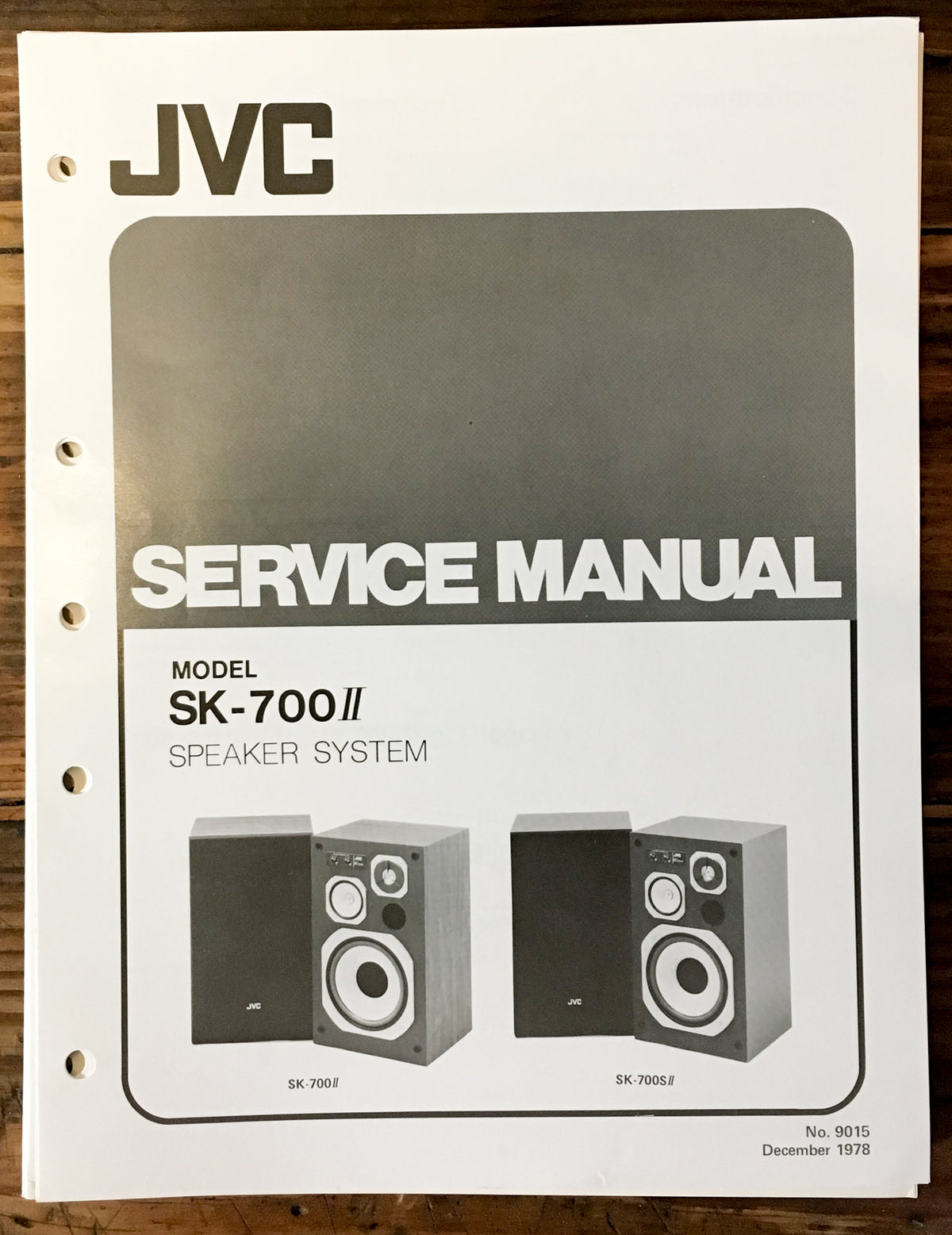 JVC SK-700 II Speaker Service Manual *Original*