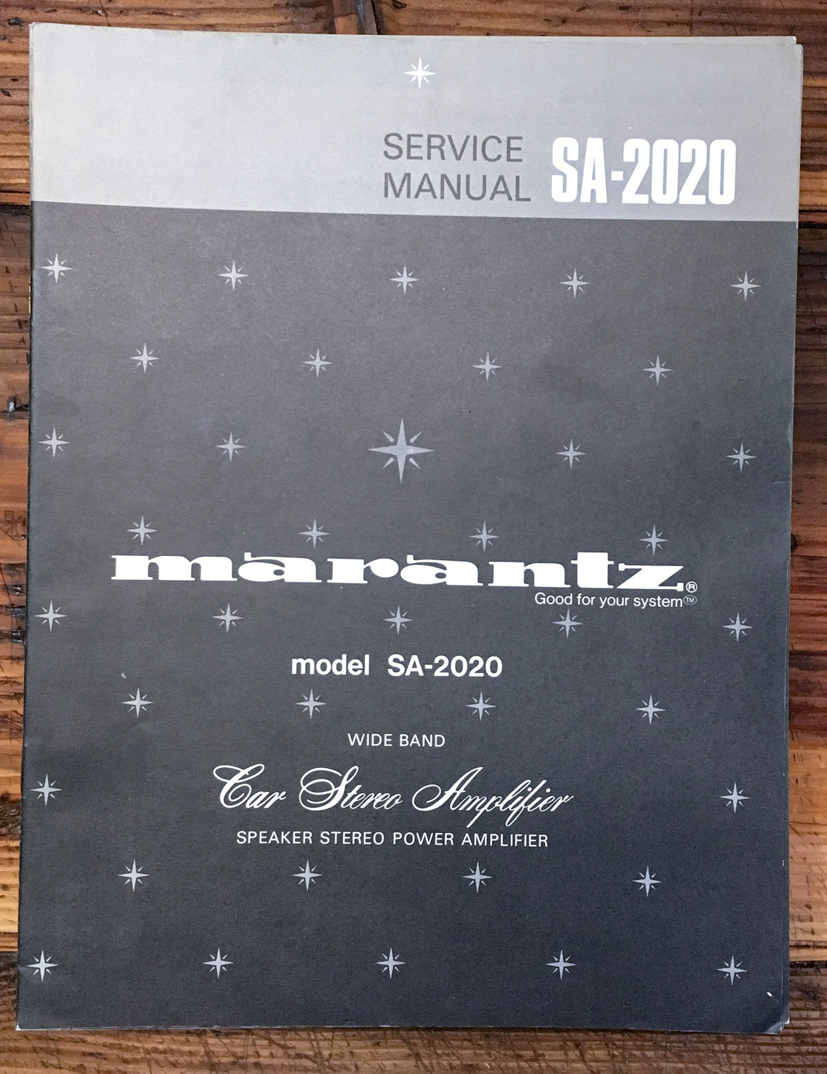 Marantz SA-2020 Car Amplifier Service Manual *Original*