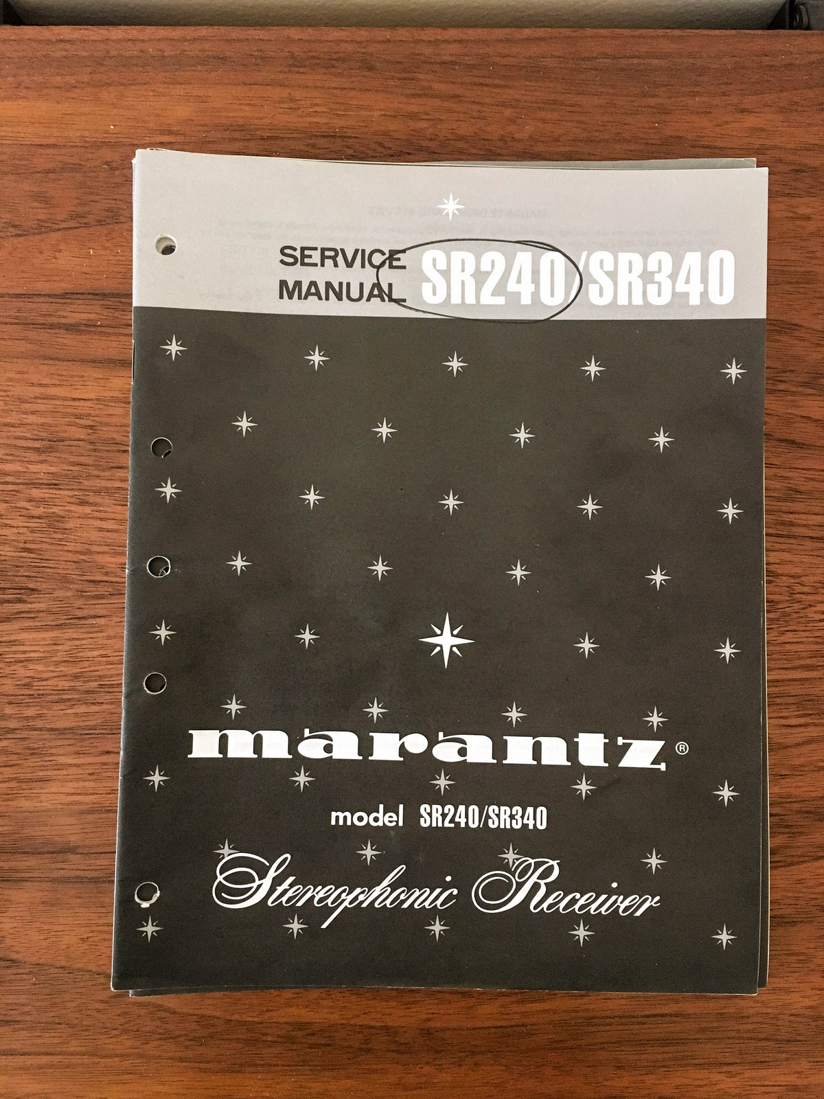 Marantz SR240 SR340 SR 240 340 Receiver Service Manual *Original*