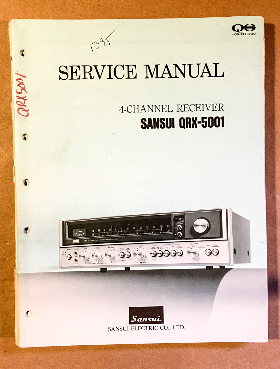 Sansui QRX-5001 Receiver Service Manual *Original*