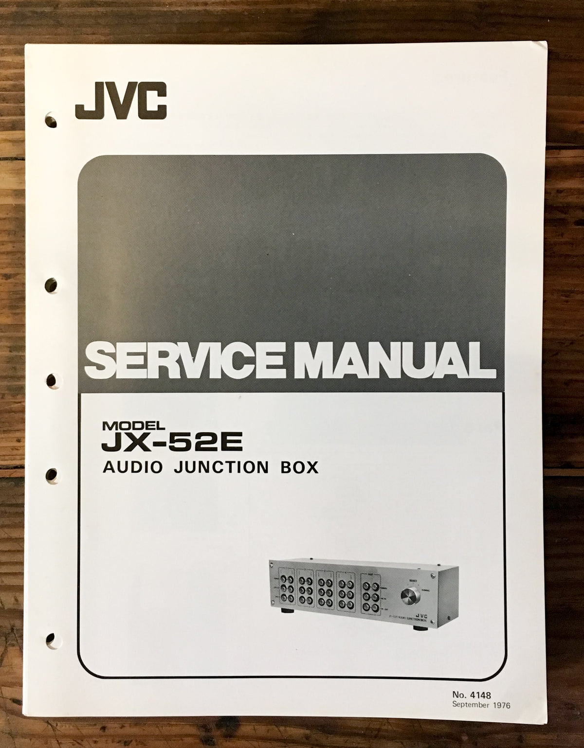 JVC JX-52E / JX-52 E Audio Junction Box Service Manual *Original*