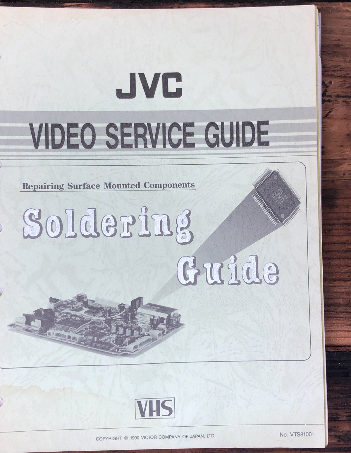 JVC Soldering Guide Reparing Surface Mounted Components 1990 *Original*