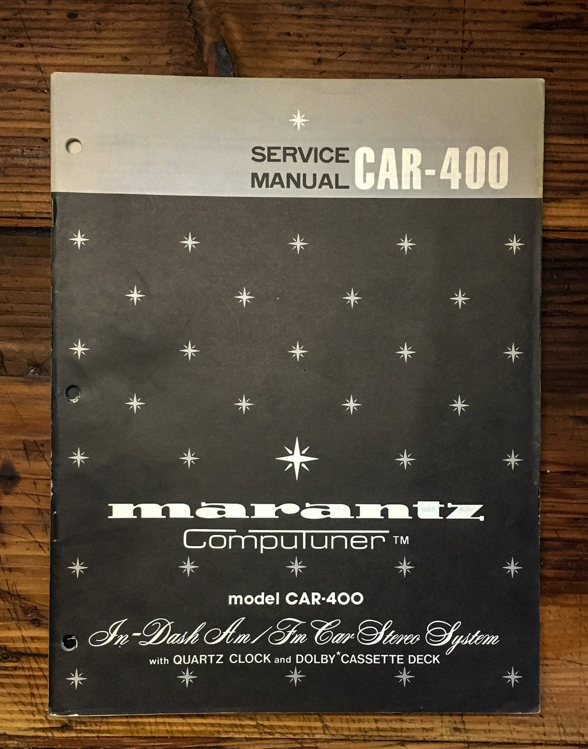 Marantz CAR-400 Car Stereo Service Manual *Original*