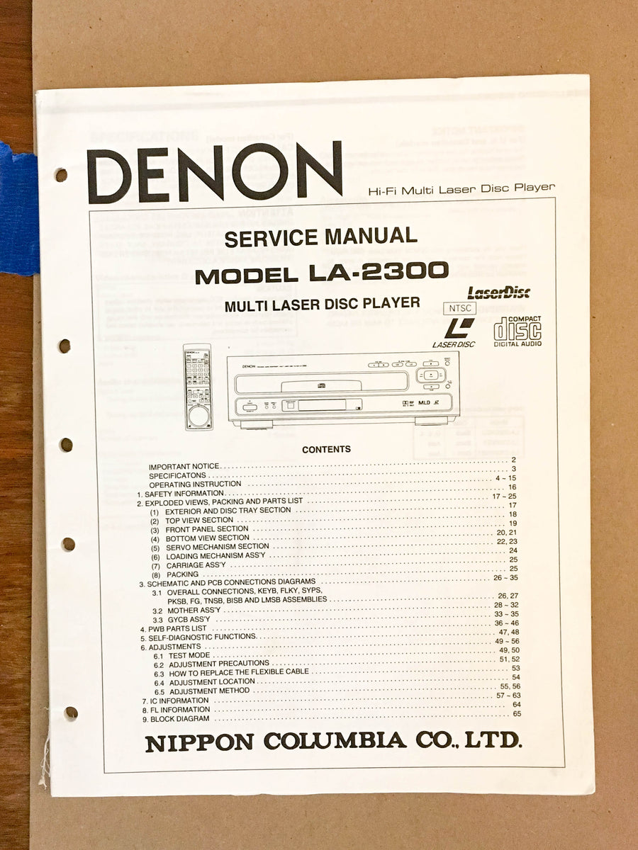 Lecteur Laserdisc Denon LA-2300 Avec Télécommande - Fonctionne, Occasion