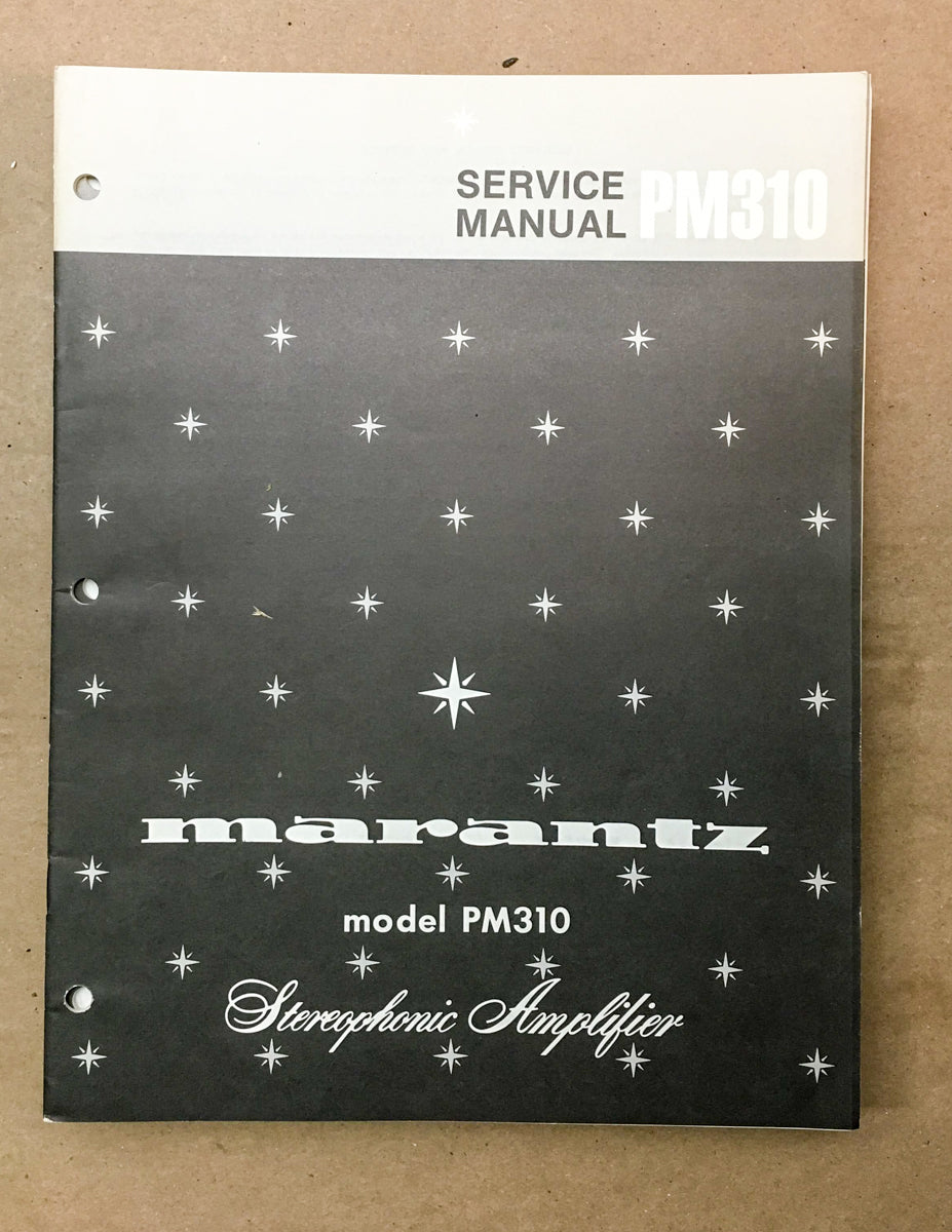 Marantz PM-310 Preamp / Preamplifier Service Manual *Original*