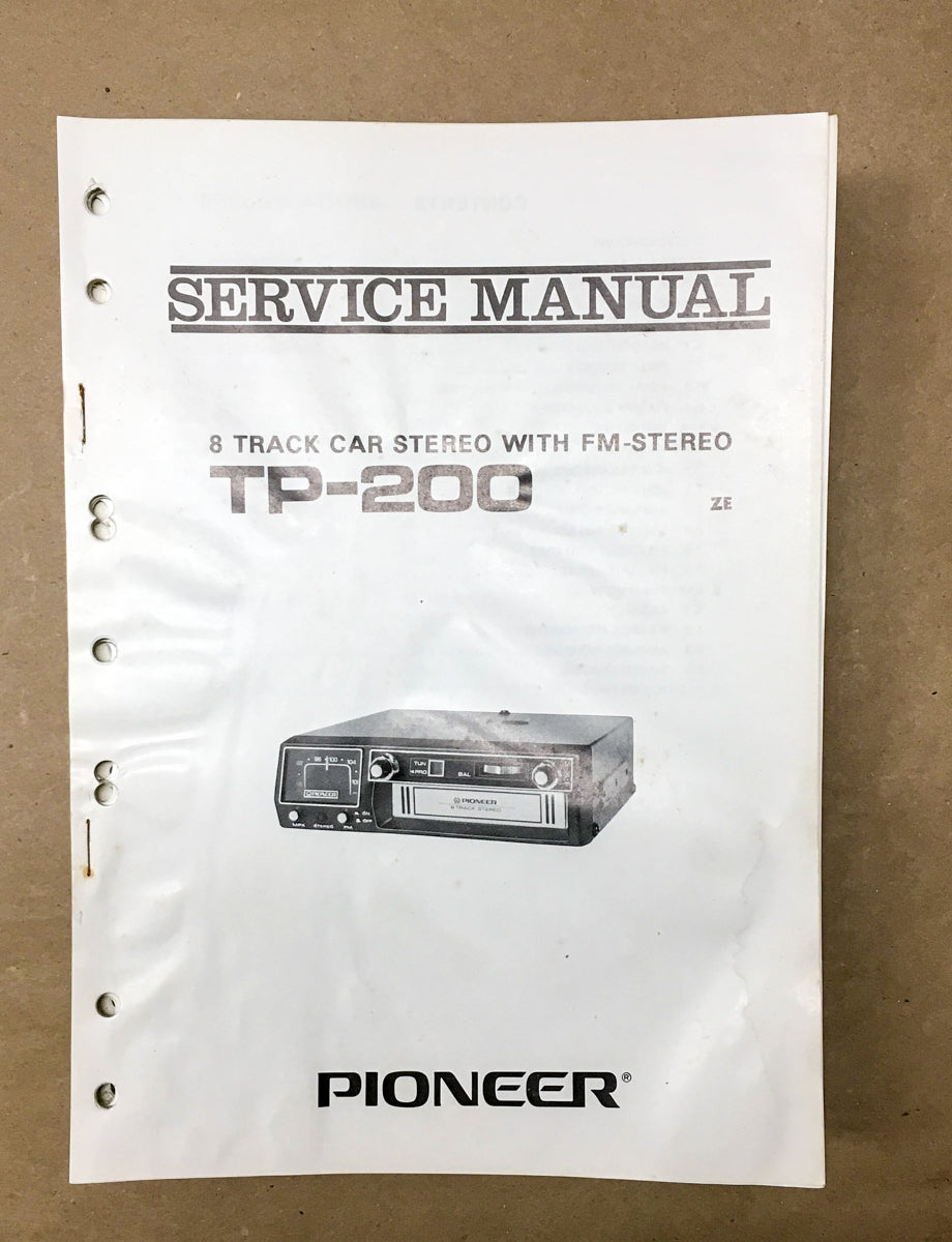 Pioneer TP-200 Car Stereo Service Manual *Original* #2