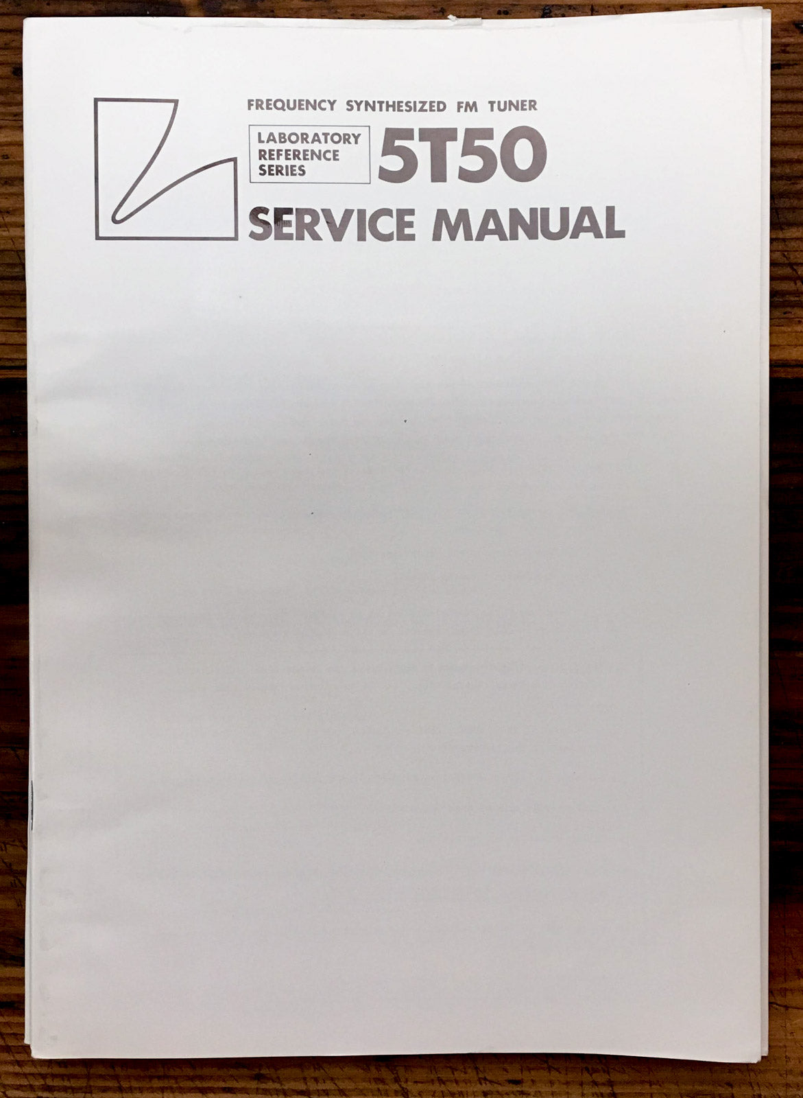 Luxman Model 5T50 Tuner Service Manual *Original*