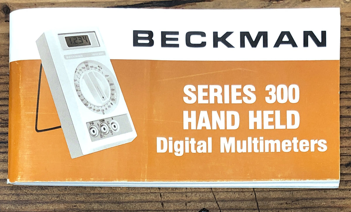 Beckman Series 300 Multimeter Owner / User Manual *Original*