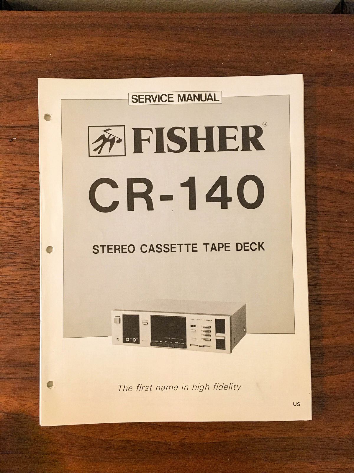Fisher CR-140 Cassette Service Manual *Original*