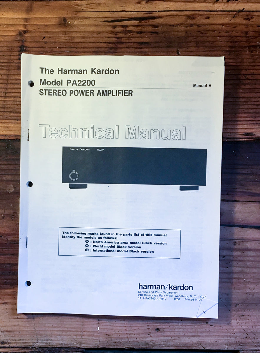 Amplifier Service Manual *Original* – Vintage Audio Store - Vintage ...