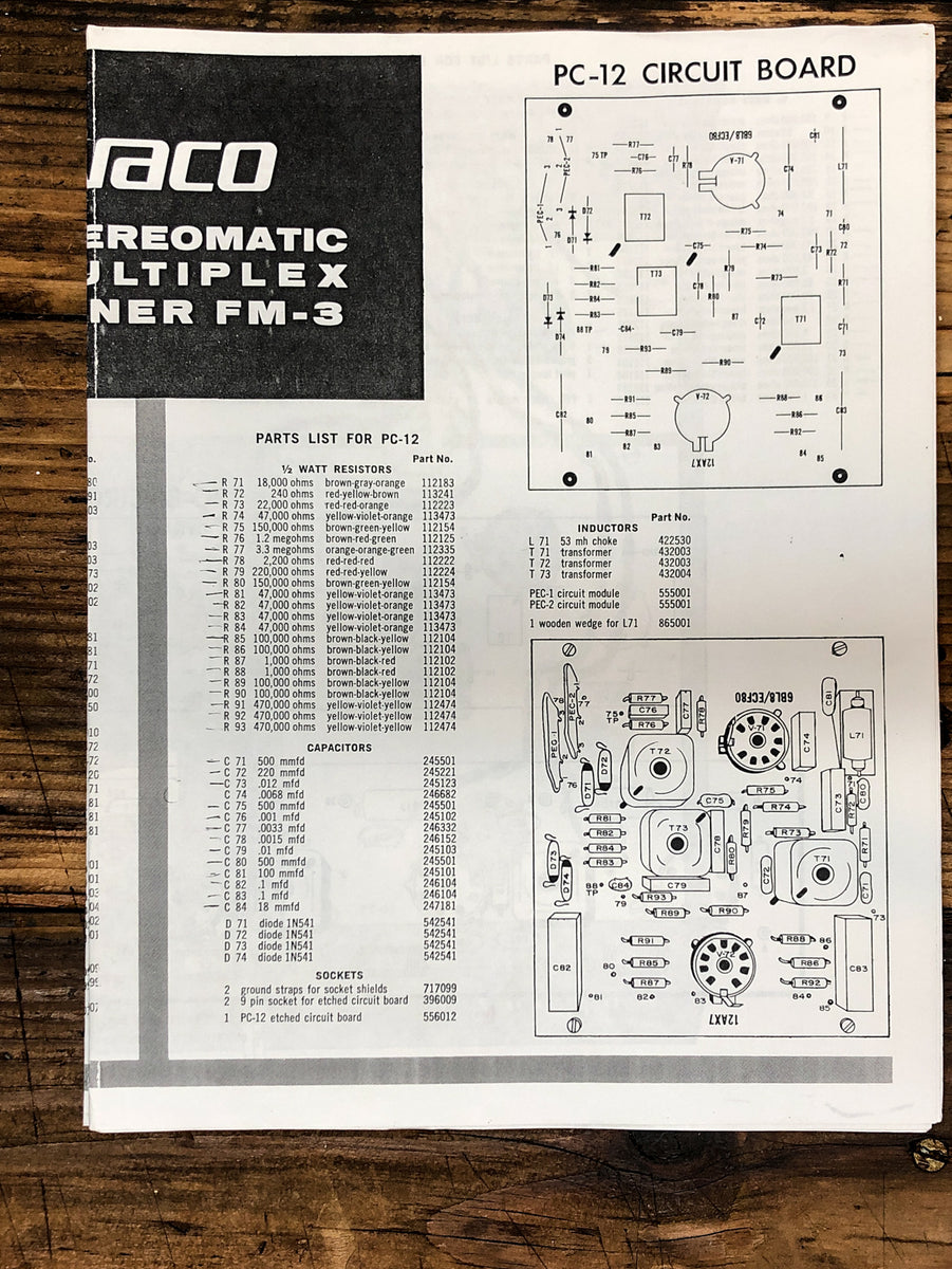 Service Manual *Original* Vintage Audio Store Vintage Service