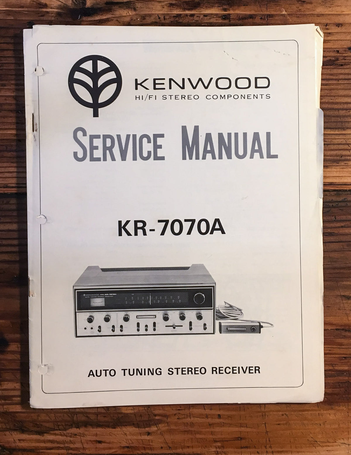 Kenwood KR-7070A Receiver Service Manual *Original*