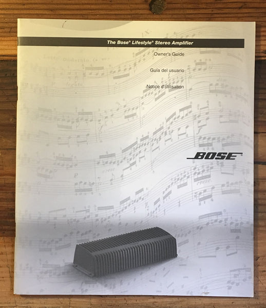 Bose LifestyleAmplifier  User / Owners Manual *Original*