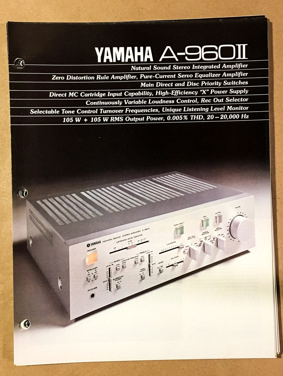 Yamaha A-960 II Amplifier Dealer Brochure *Original*