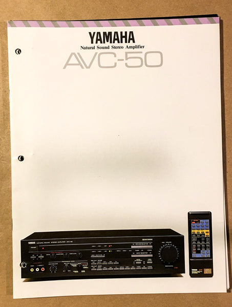 Yamaha AVC-50 Amplifier  Dealer Brochure *Original*