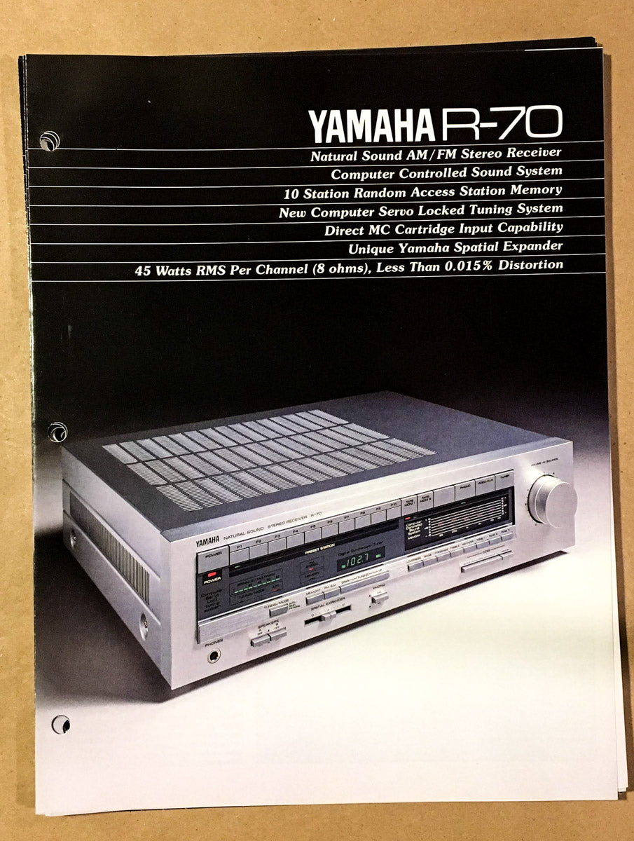 Yamaha R-70 Receiver Dealer Brochure *Original*