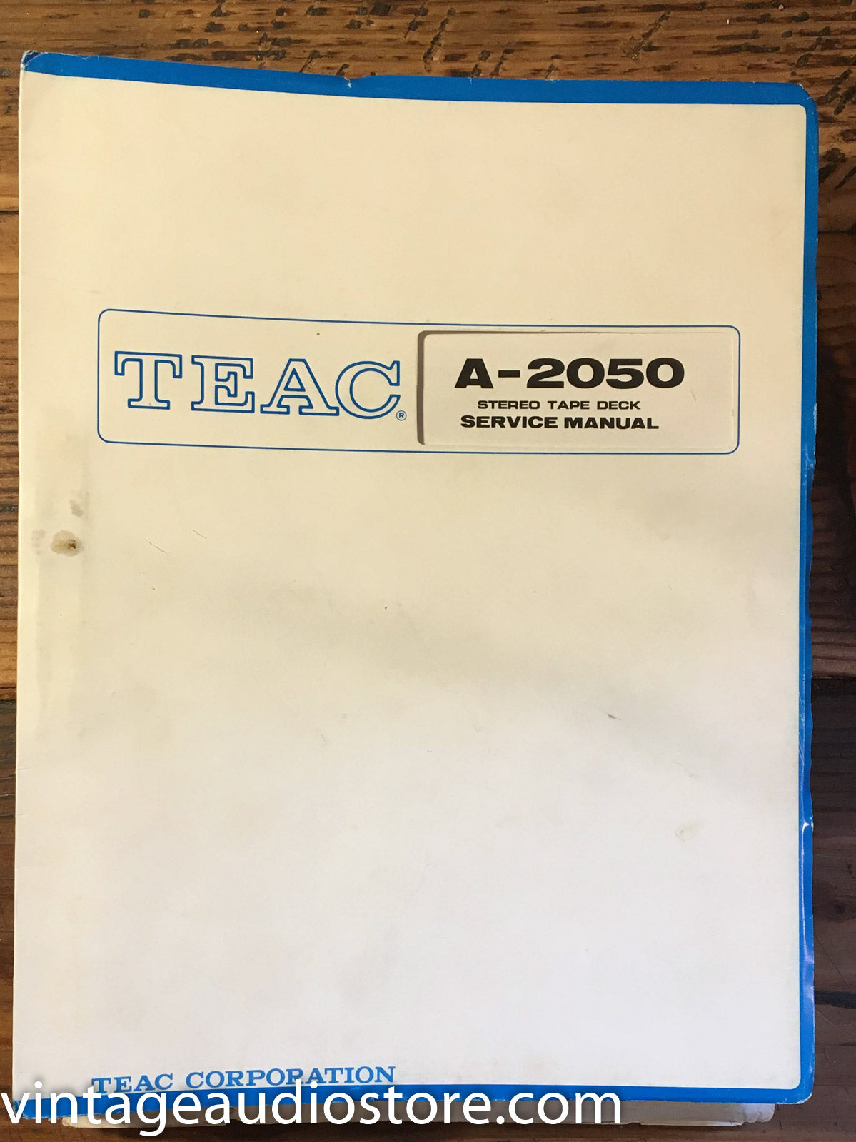 Teac A-2050 Reel to Reel Service Manual *Original*