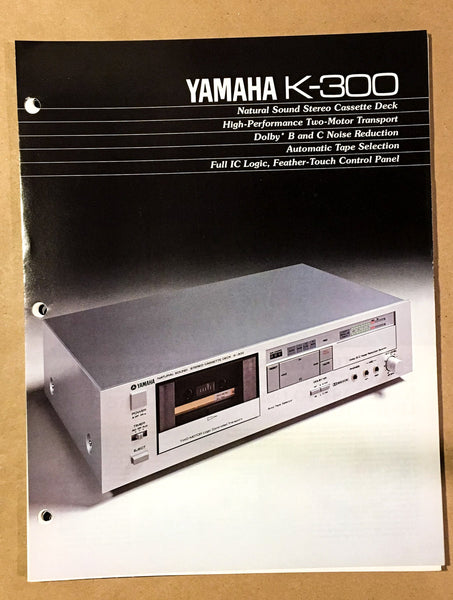 Yamaha K-300 Cassette  Dealer Brochure *Original*