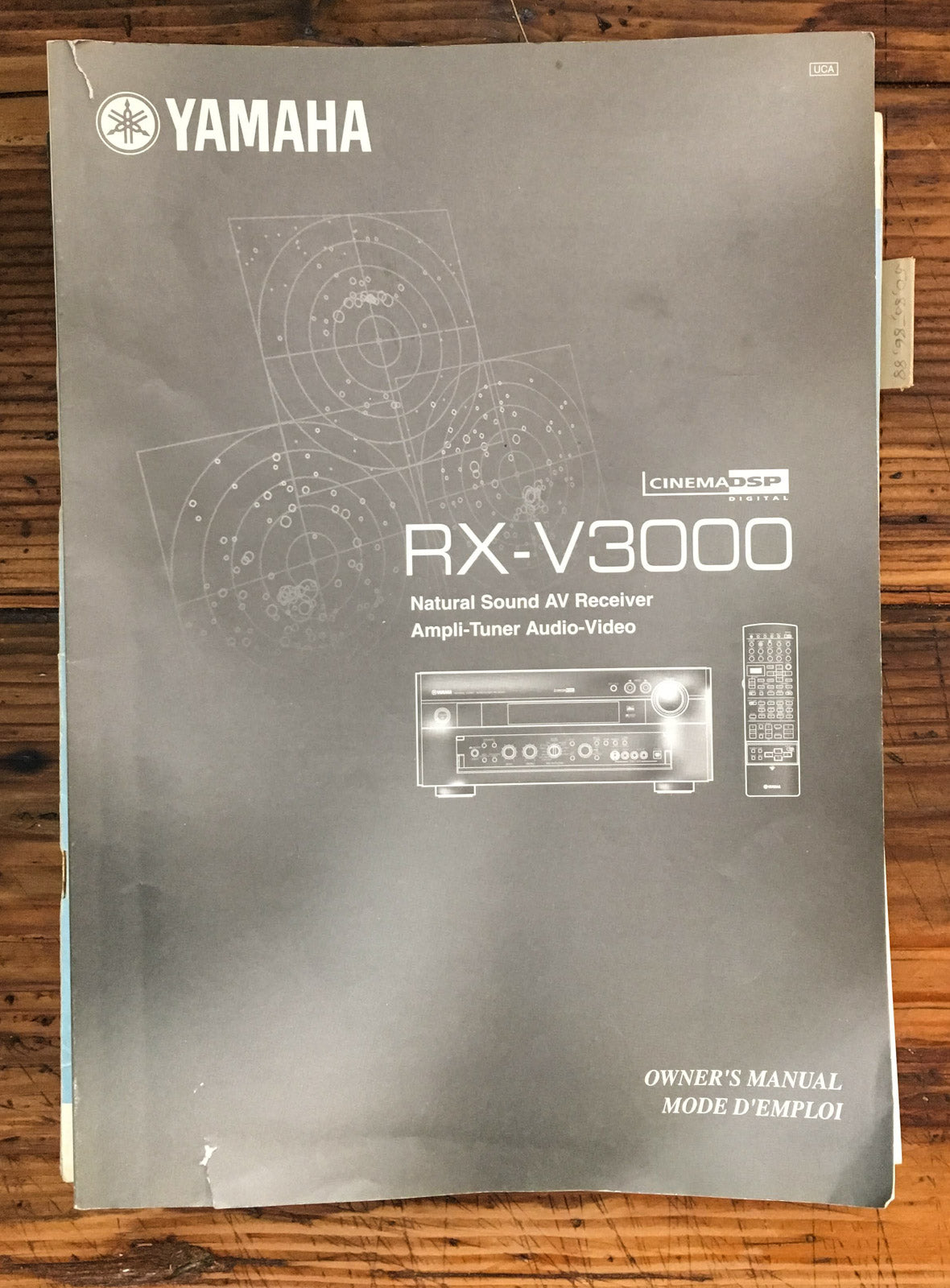 Yamaha RX-V3000 Receiver Owners / User Manual *Original*