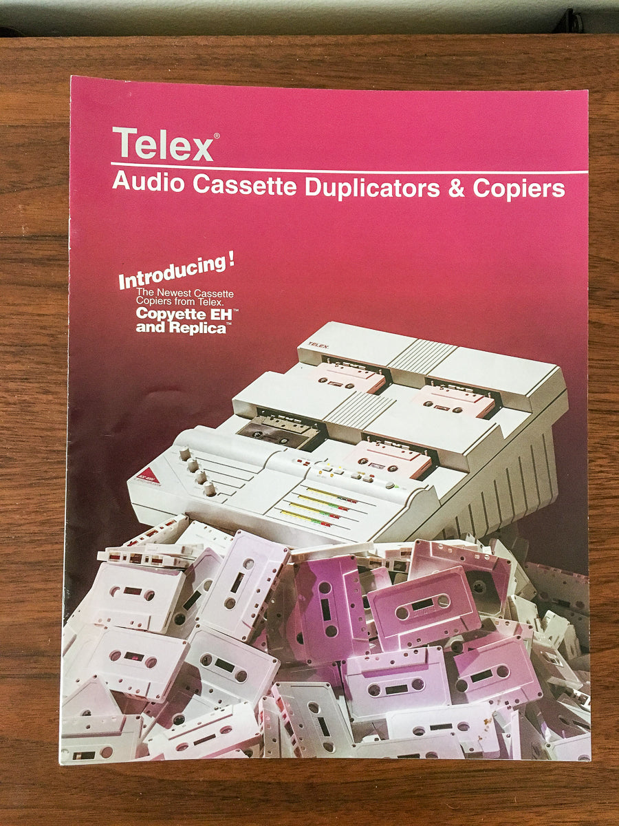 Telex Copyette / Replica / ACC 8 pg Sales Brochure *Original* Vintage