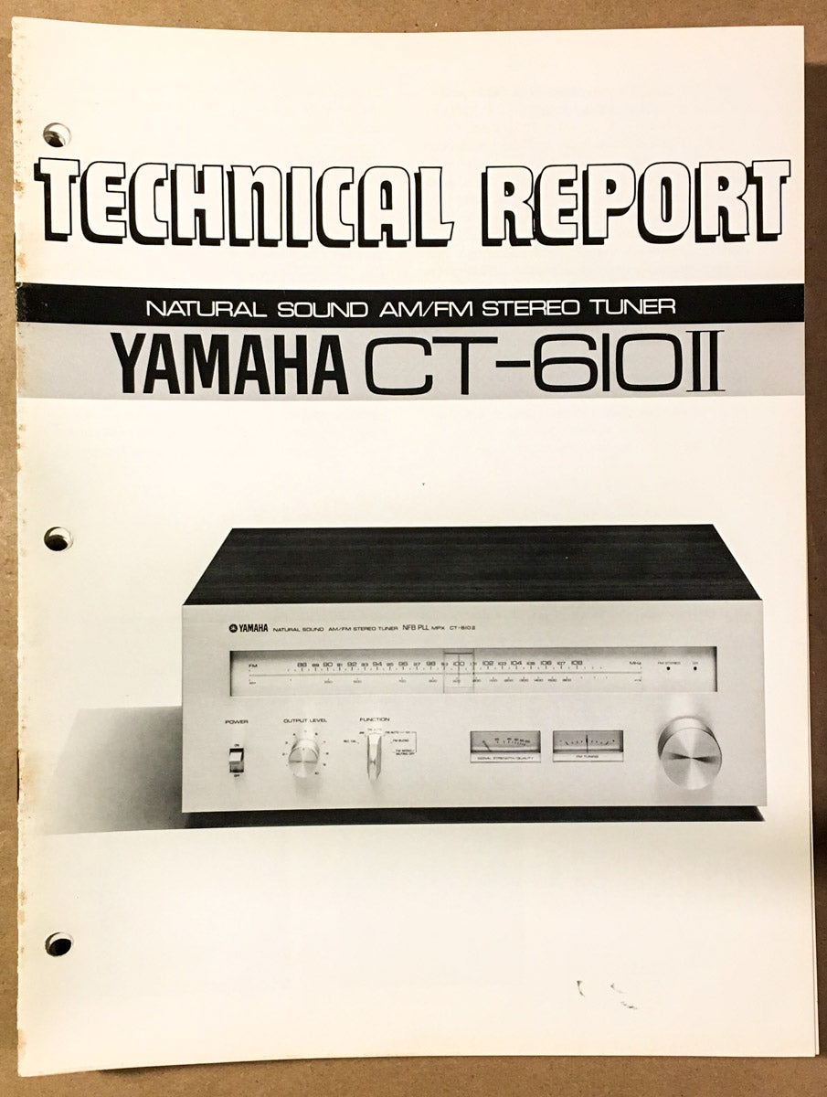 Yamaha CT-610 II Tuner Dealer Technical Report *Original*