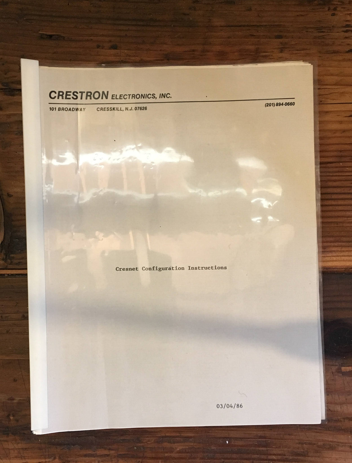 Crestron Electronics Cresent CMU-1 Configuration / User Manual *Original*