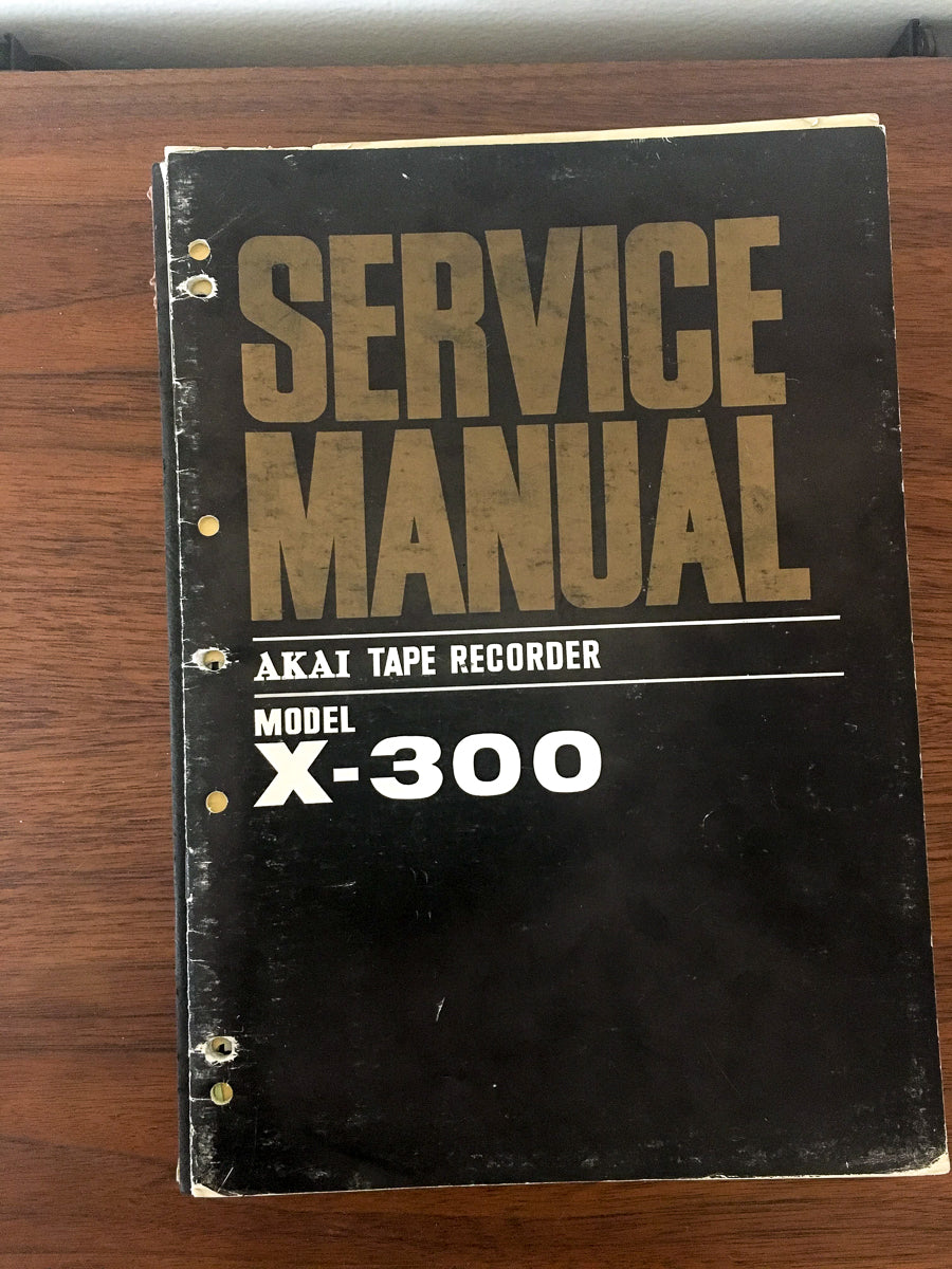 Akai X-300 Reel to Reel Service Manual *Original*
