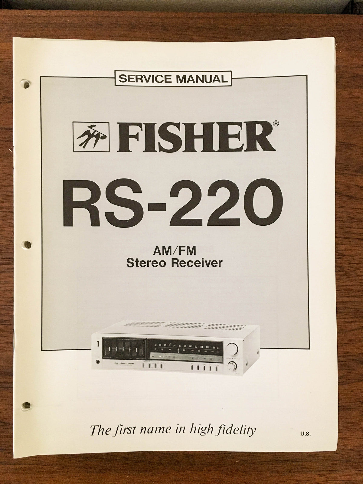 Fisher RS-220 Receiver Service Manual *Original*