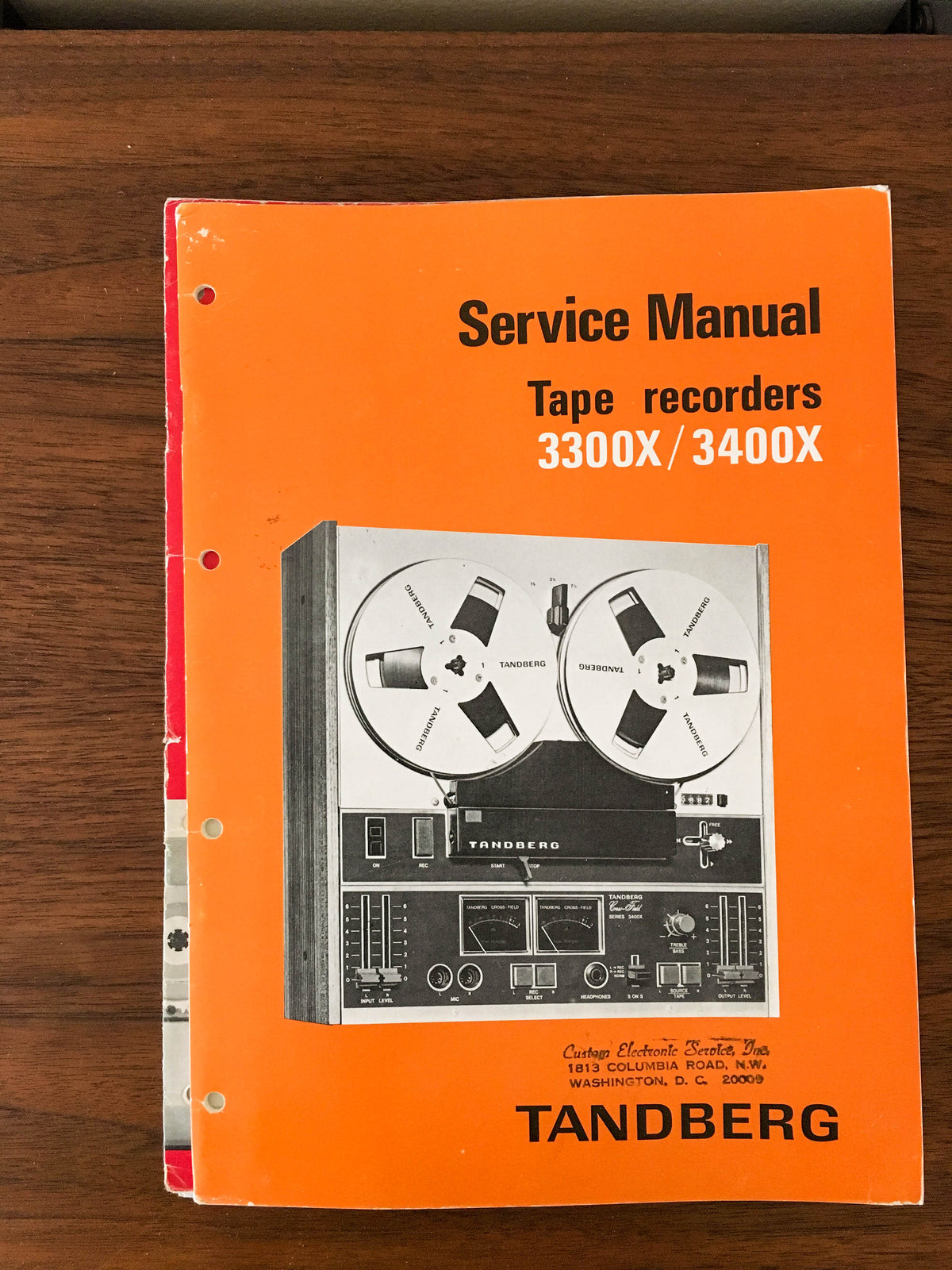 Tandberg Model 3300X 3400X Service Manual *Original* #2