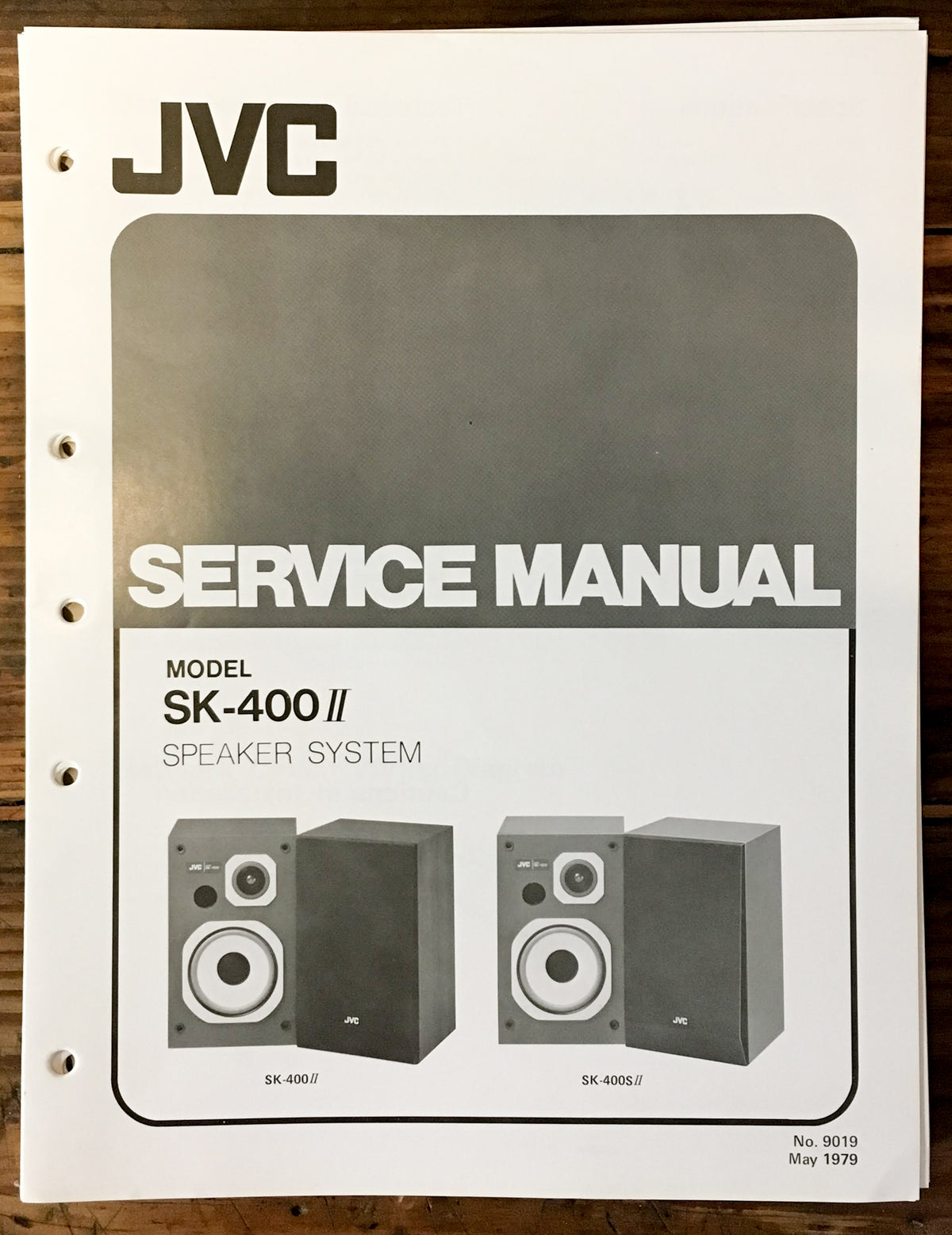 JVC SK-400 II Speaker Service Manual *Original*