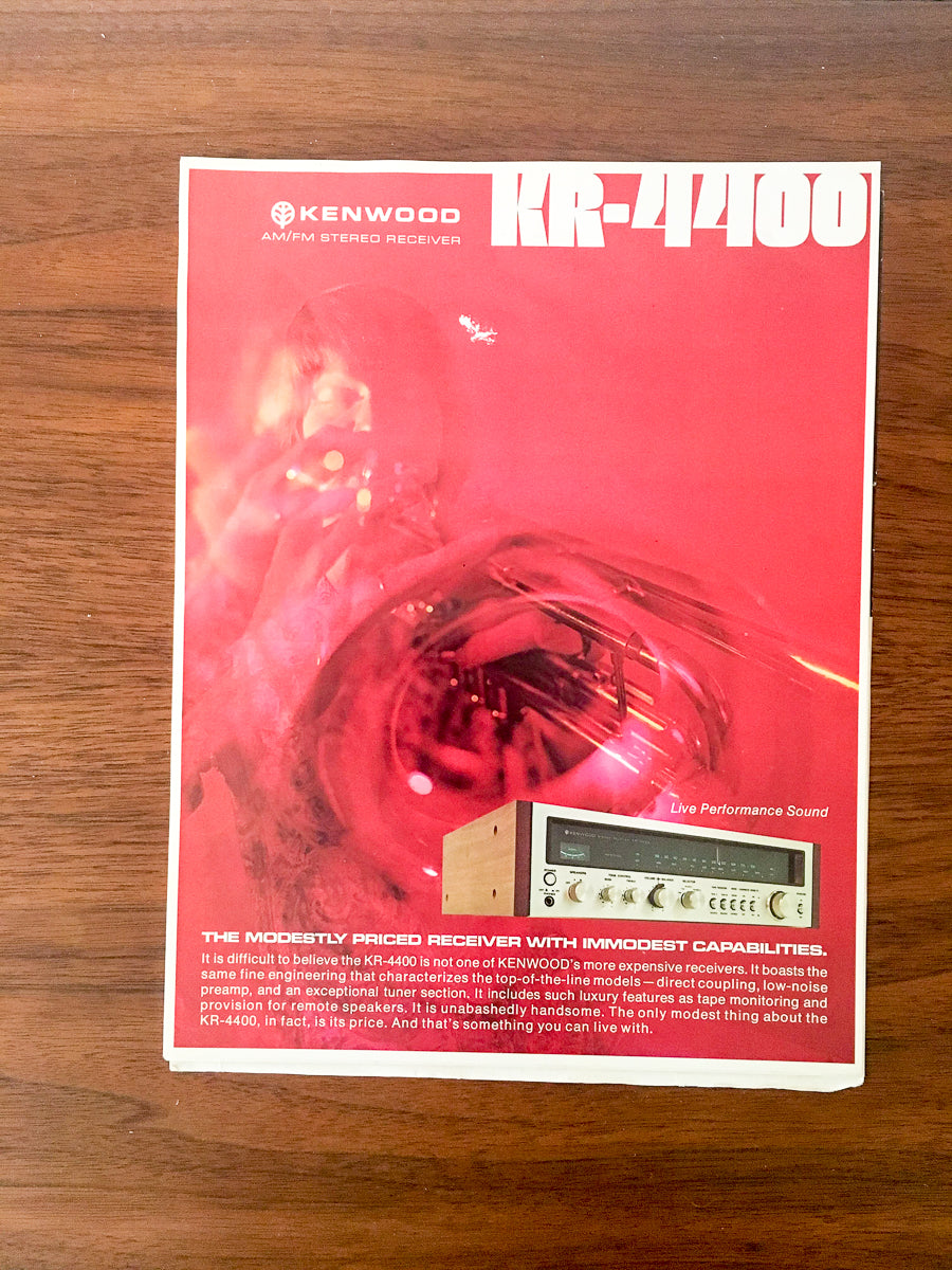 Ampli-tuner Vintage Kenwood KR-4400 – Récepteur AV Japonais, 2 Canaux, état Fonctionnel