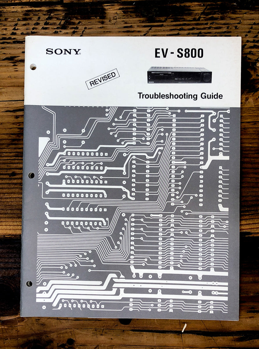 Video 8 VCR Troubleshooting Guide *Original* Vintage Audio Store