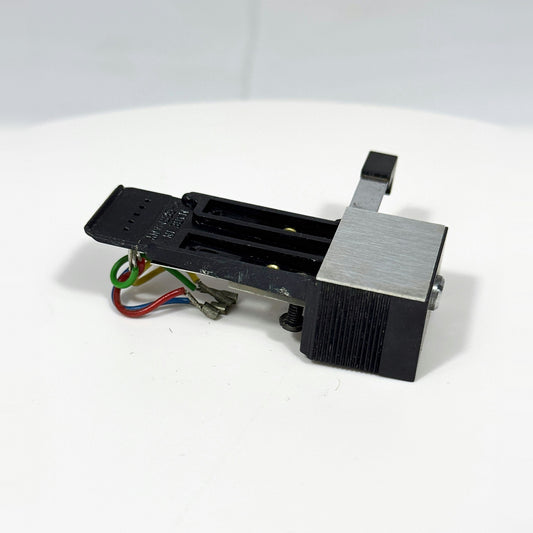 Vintage Plug-in Turntable Tonearm Head with Lead Wires - No Cartridge