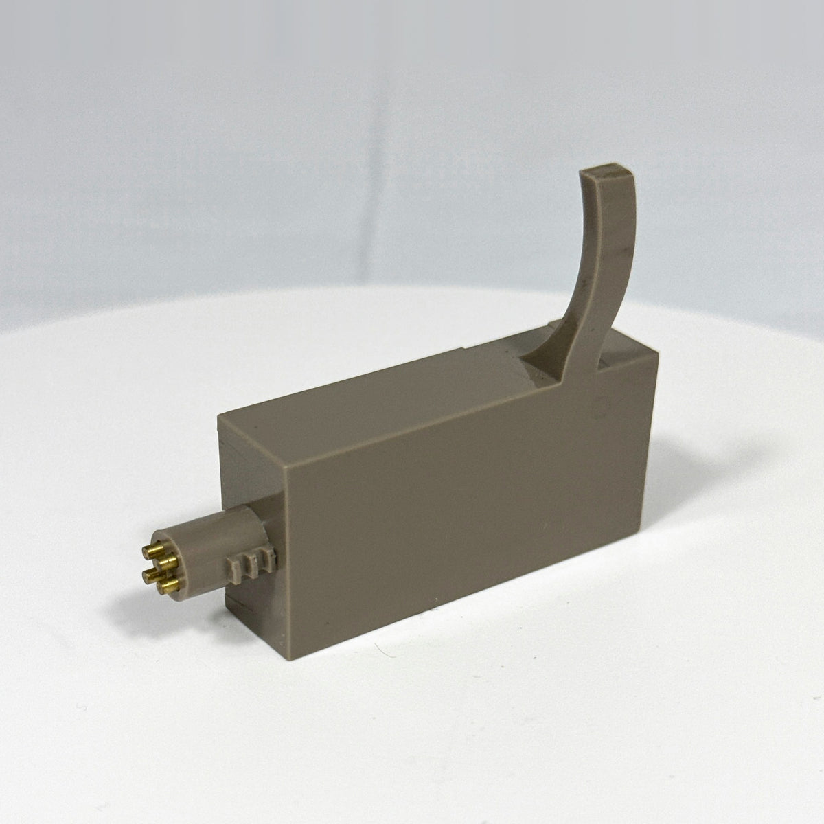 Vintage Plug-in Turntable Tonearm Head, Taupe - No Cartridge