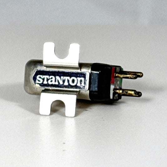 Vintage Stanton 681 Phono Cartridge Body, Silver, with Mounting Bracket - No Stylus
