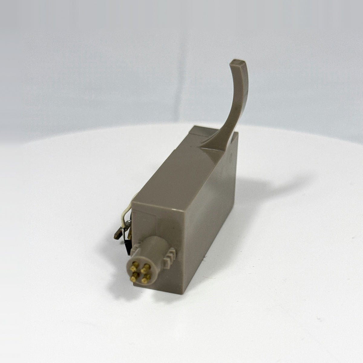 Vintage Plug-in Turntable Tonearm Head, Taupe - No Cartridge