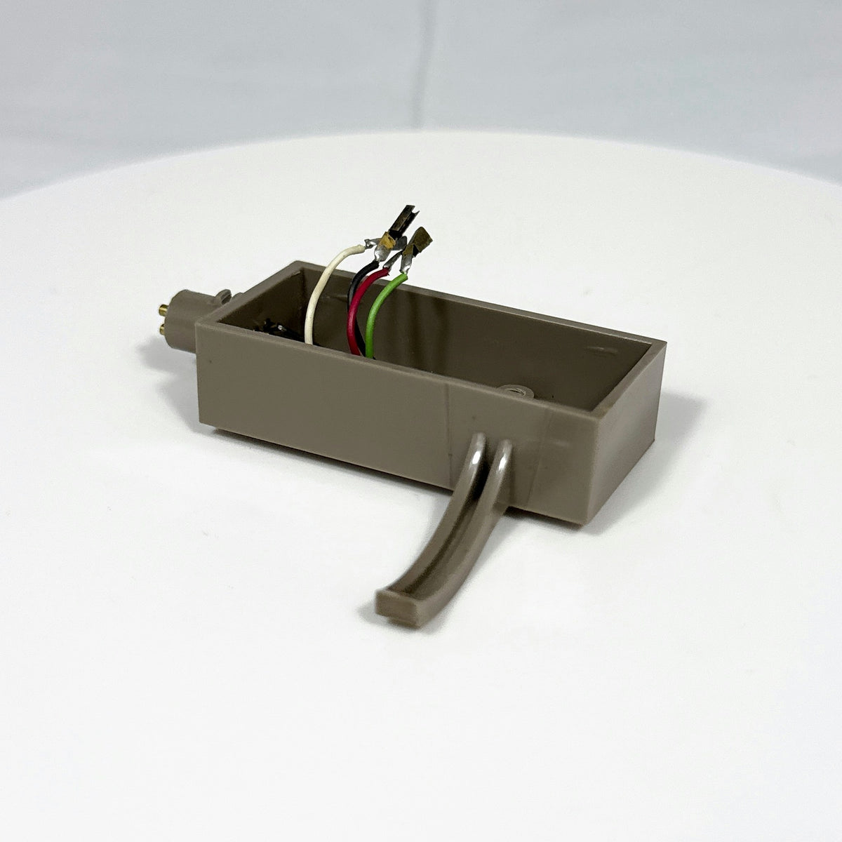 Vintage Plug-in Turntable Tonearm Head, Taupe - No Cartridge