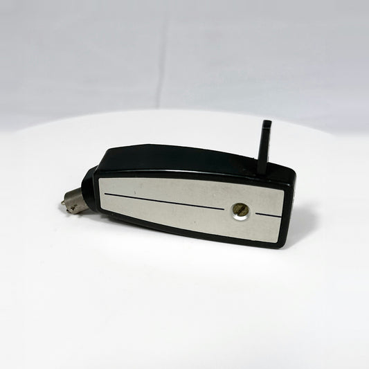 Vintage Black and Silver Universal Turntable Headshell with Lead Wires - No Cartridge