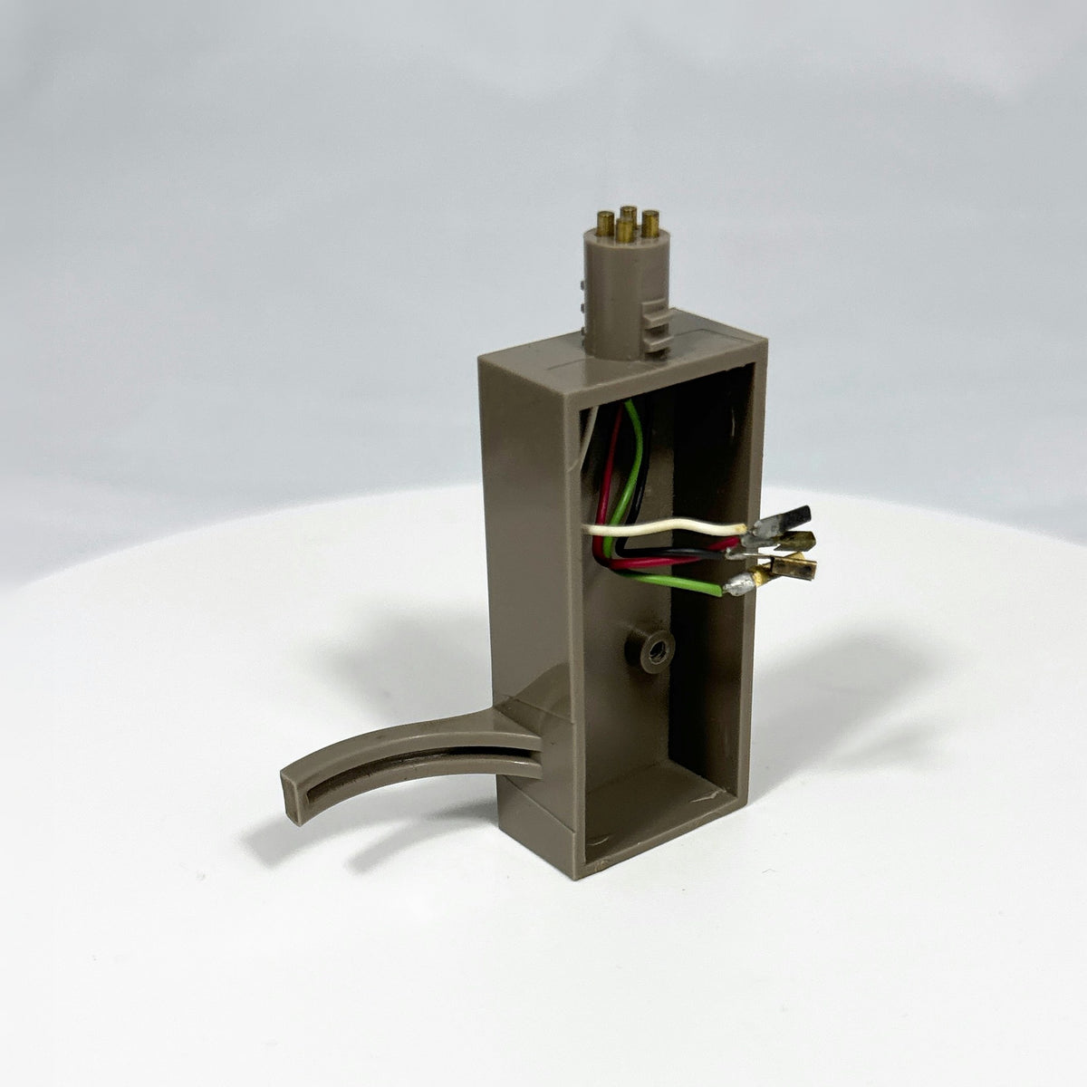 Vintage Plug-in Turntable Tonearm Head, Taupe - No Cartridge