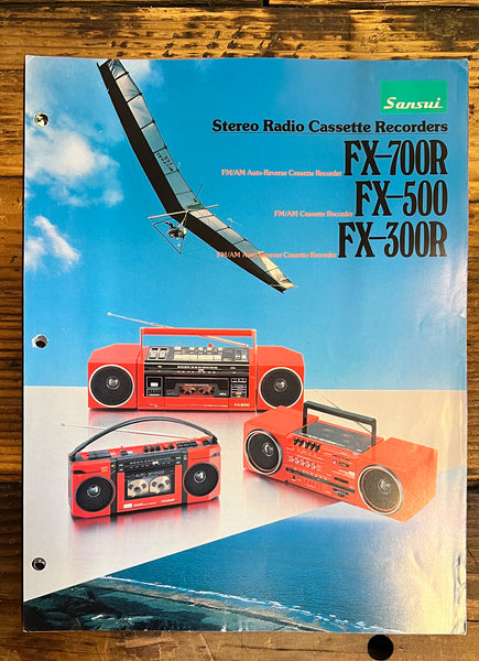 Sansui FX-300R FX-500 FX-700R Stereo Spec Sheet Brochure  *Original*